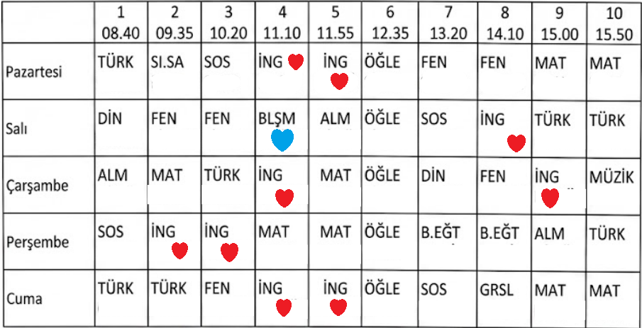 Ders Programı